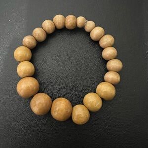 🔴SOLD🔴 Natural UNISEX Wood Bead Bracelet